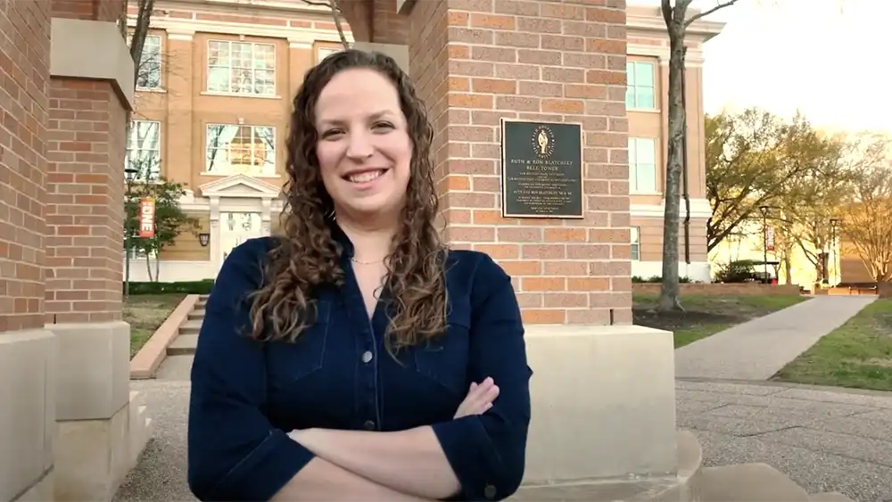 Katelyn Bruno looking at the camera