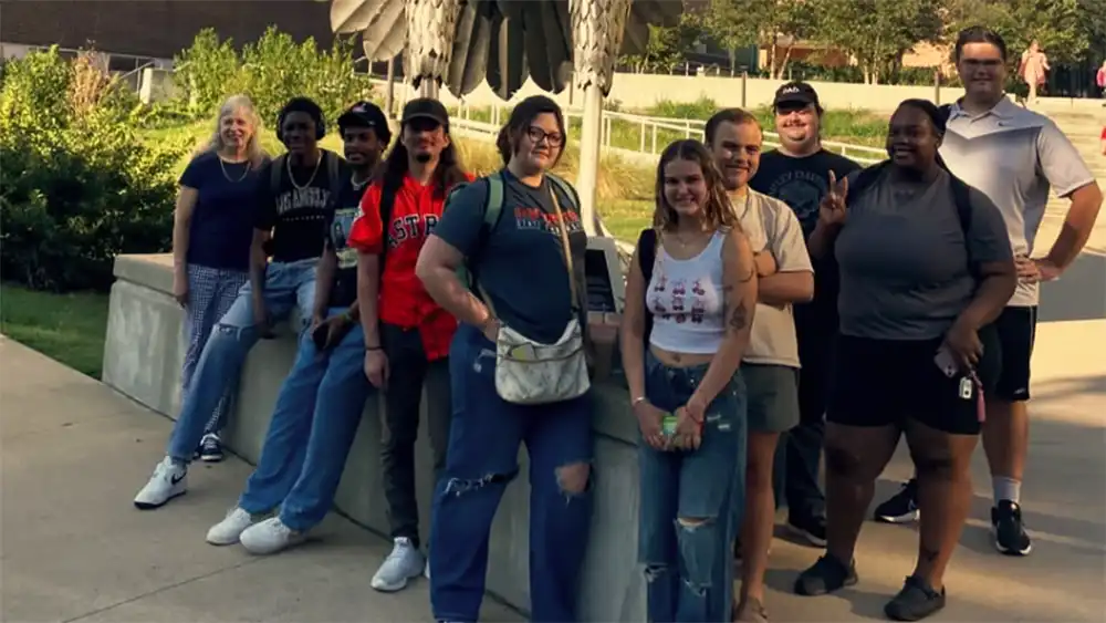 SHSU campus picture of the Lowman Student Center.