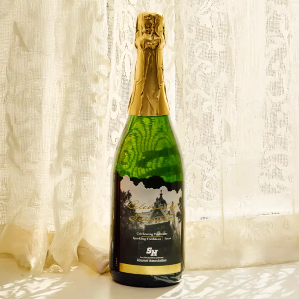 Bottle of Celebrating Traditions wine