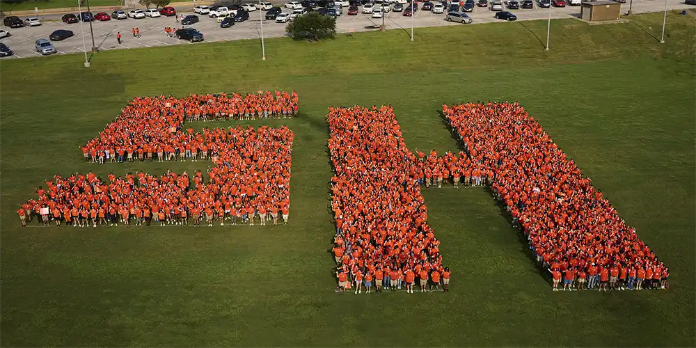Sam Houston Statue in front of Austin Hall