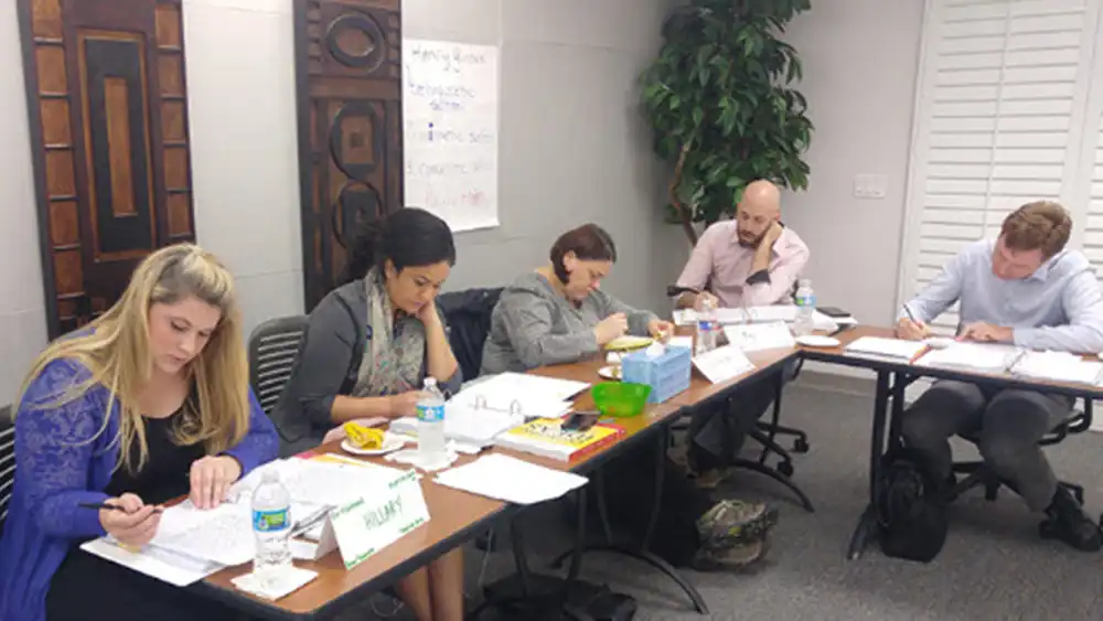 This is a photoo of instructors during the workshop.